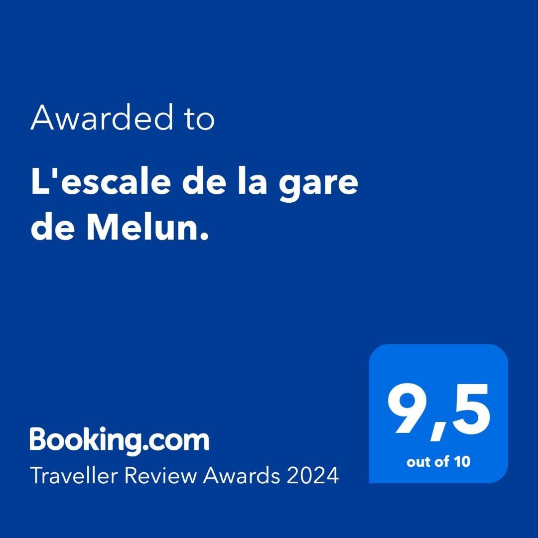 L'Escale, Studio Proche Gare Melun Avec Parking Prive Dammarie-lè-Lys Buitenkant foto
